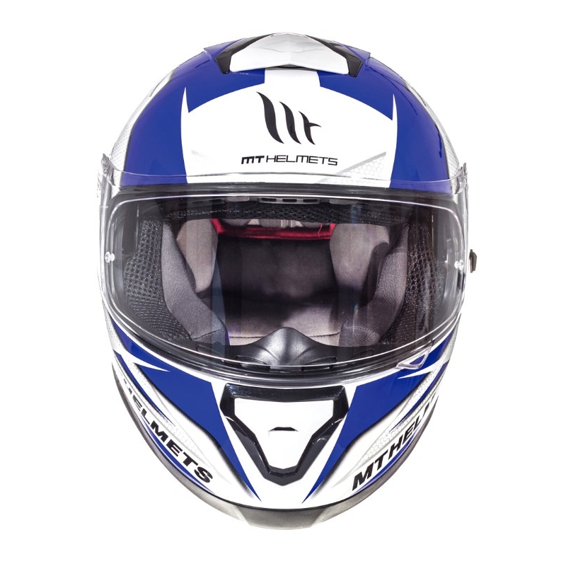 Integralny kask motocyklowy MT Thunder 3 Effect niebiesko-biały