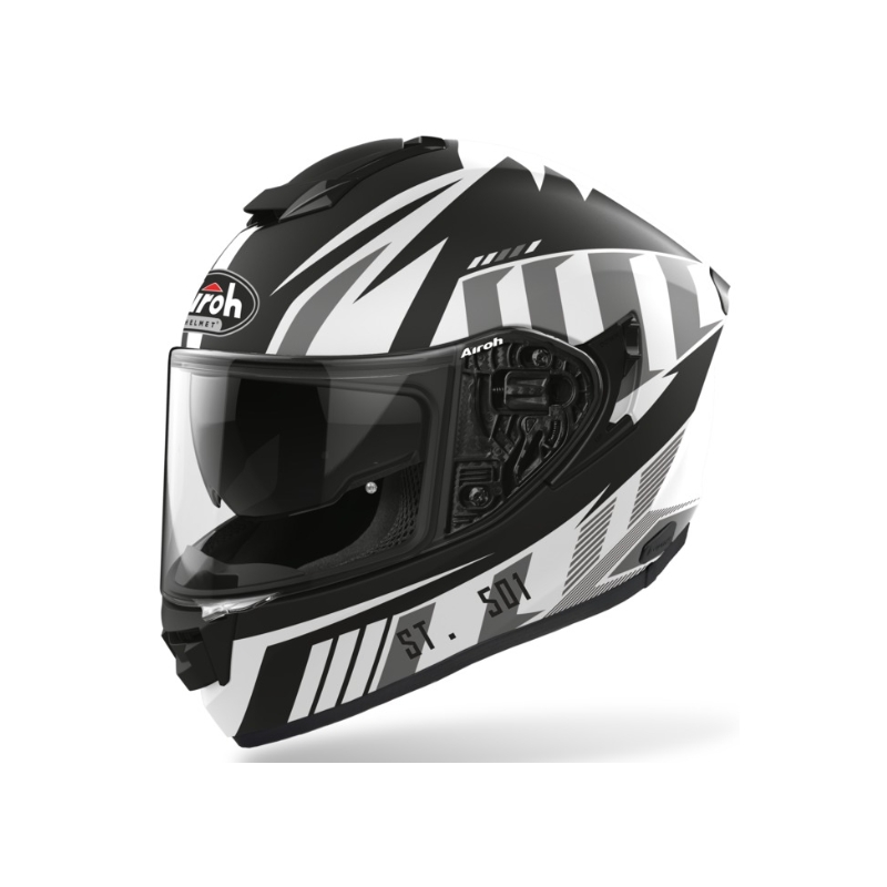 Integralny kask motocyklowy Airoh ST 501 Blade czarno-biało-szary wyprzedaż