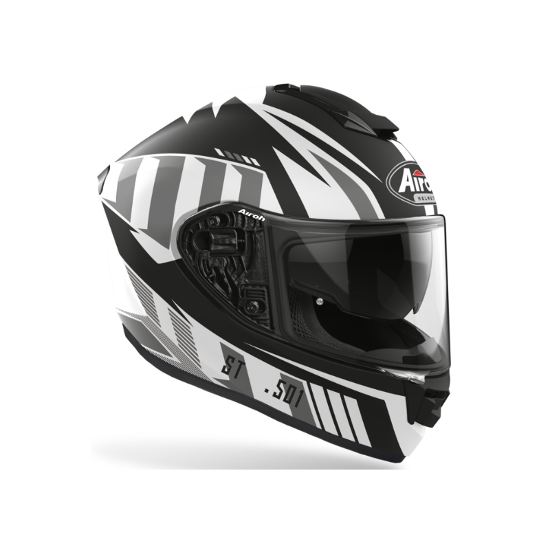 Integralny kask motocyklowy Airoh ST 501 Blade czarno-biało-szary wyprzedaż