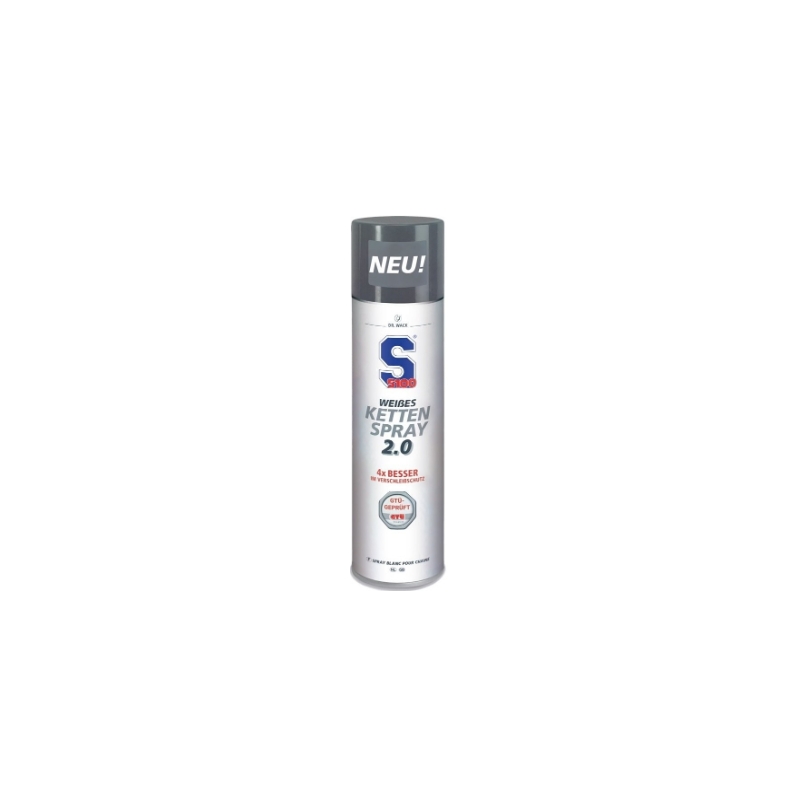 Smar do łańcucha S100 - Biały spray do łańcucha 2.0 400 ml