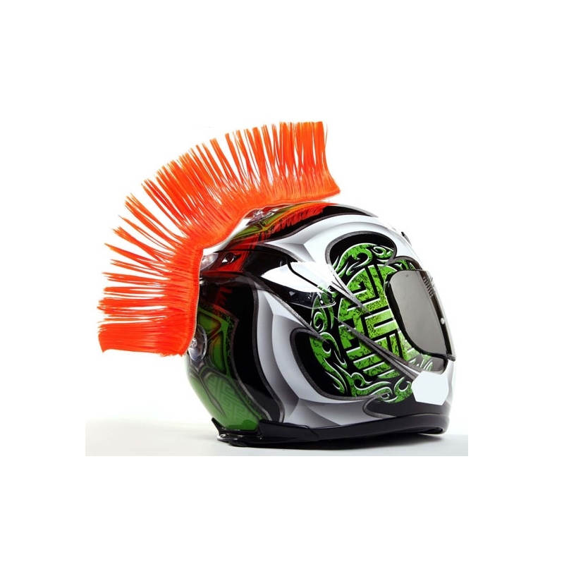 Mohawk pomarańczowy kask