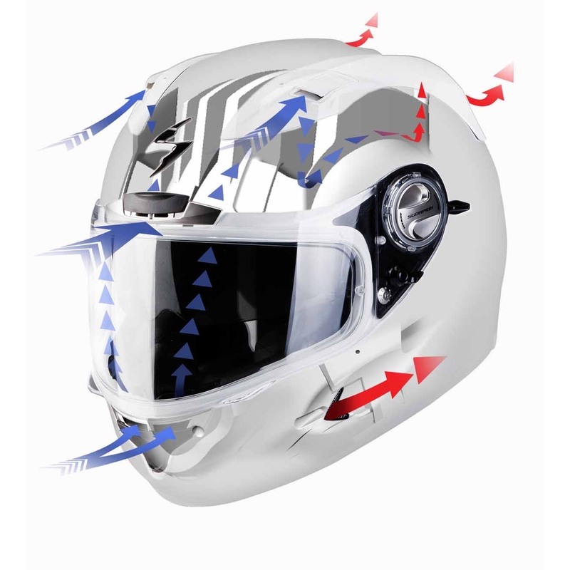 Integralny kask na motocykl Scorpion Exo-1000 czarny błyszczący powietrza sprzedaż wyprzedaż