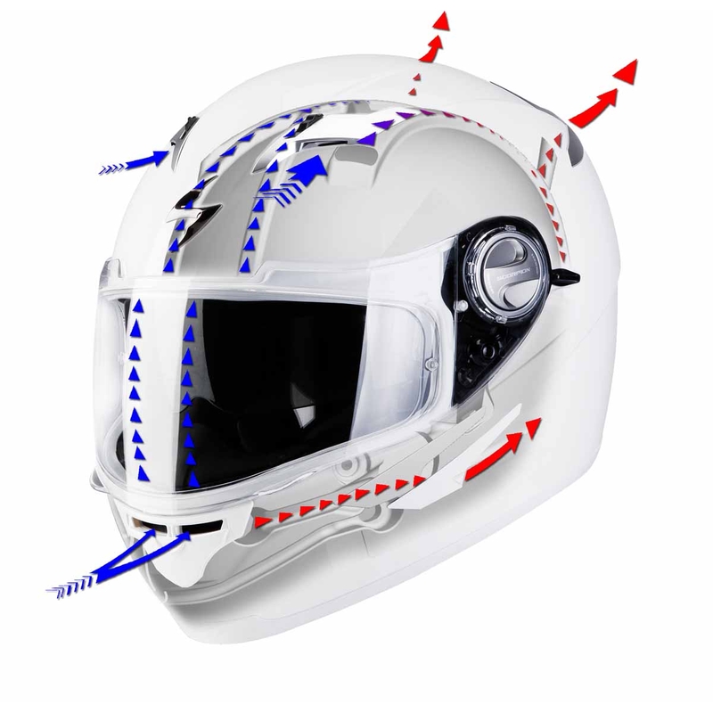 Integralny kask na motocykl Scorpion Exo-500 czarny z połyskiem sprzedaż wyprzedaż