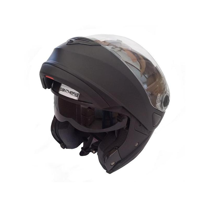 Kask na motocyklu zwałowania Panthera ST06 czarny mat wyprzedaż