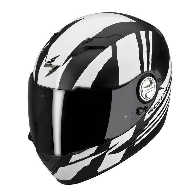 Kask Scorpion EXO-500 AIR THUNDER biało-czarny matowyowy wyprzedaż