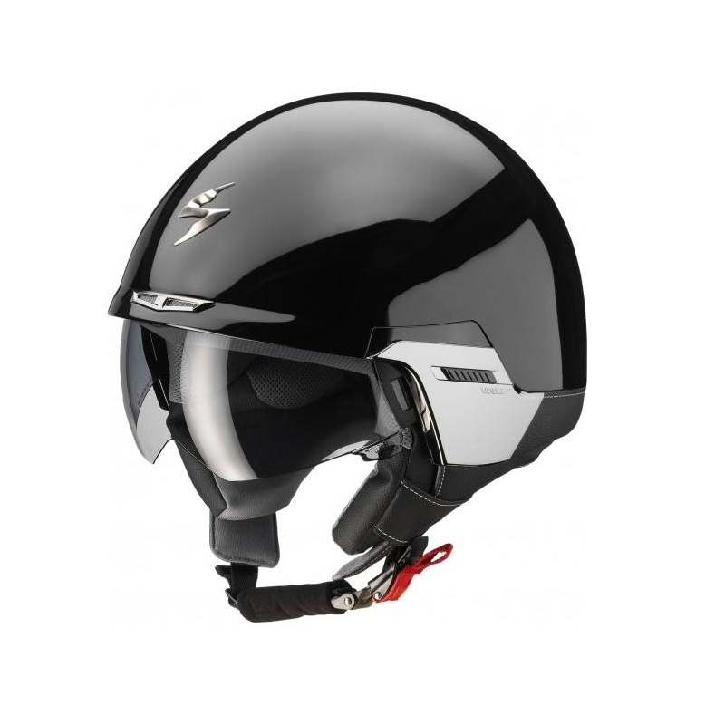 Kask Scorpion Exo Motocykl-100 Padova błyszczące czarne