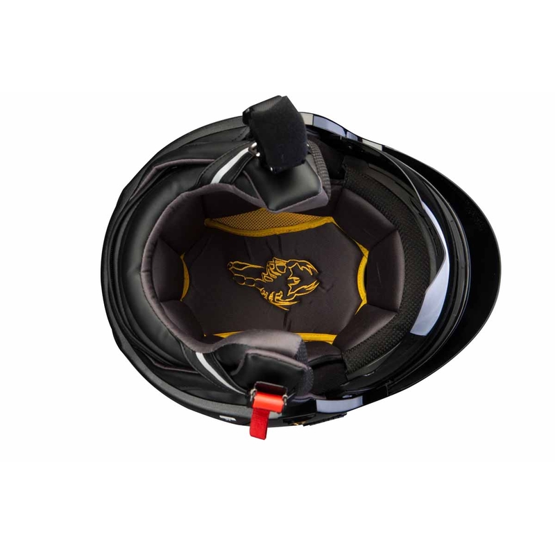 Kask Scorpion Exo Motocykl-100 Padova błyszczące czarne