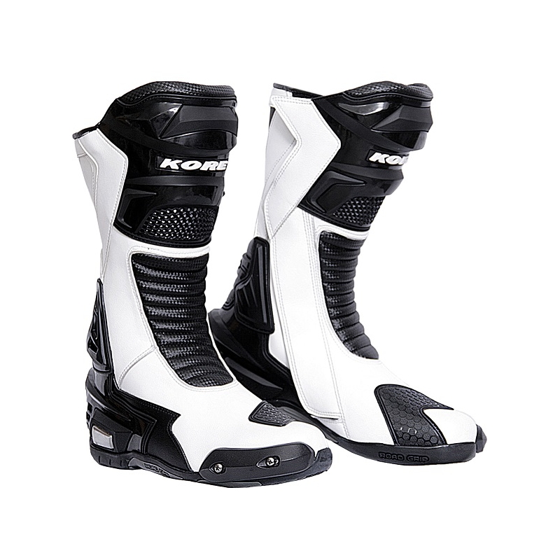Buty na motocykl Kore Sport czarno-białe wyprzedaż