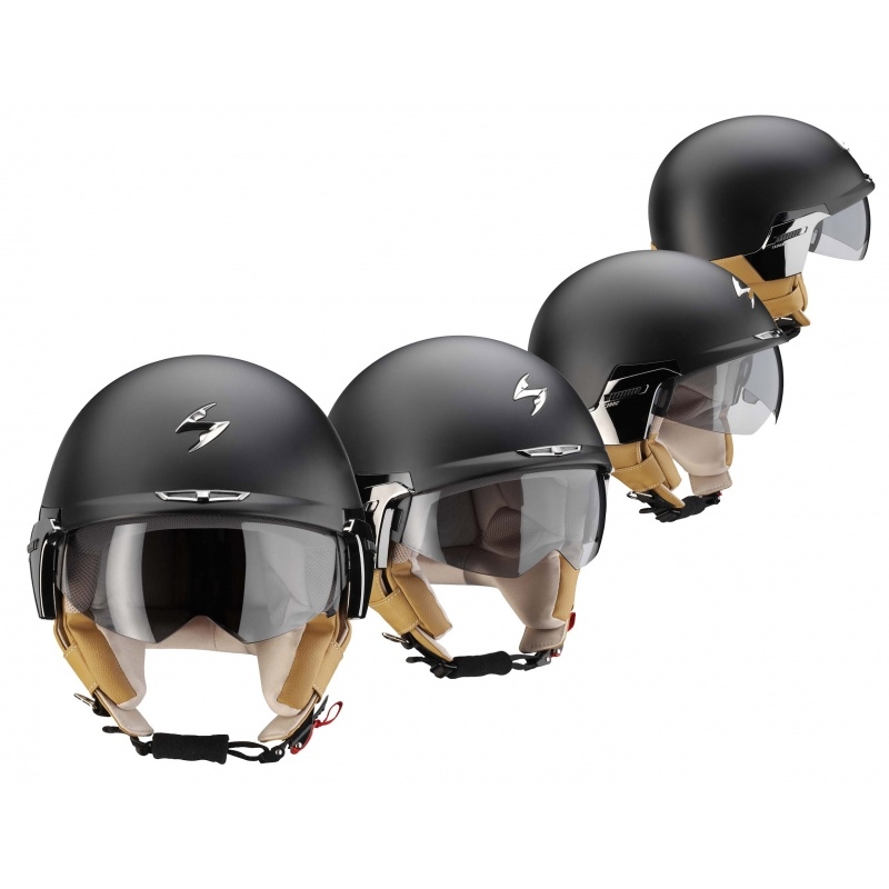 Otwarty kask motocyklowy Scorpion EXO-100 Padova II czarny matowy wyprzedaż