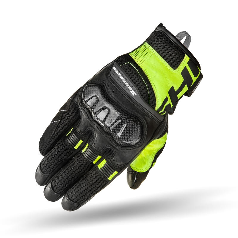 Rękawice motocyklowe Shima X-Breeze 2 czarno-fluo żółte