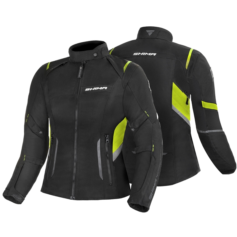 Damska kurtka motocyklowa Shima Rush czarno-fluo żółta wyprzedaż