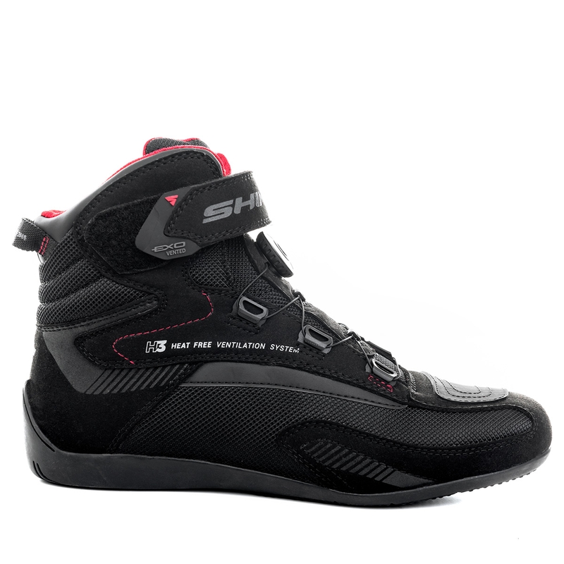 Buty motocyklowe Shima Exo Vented w kolorze czarno-szaro-czerwonym