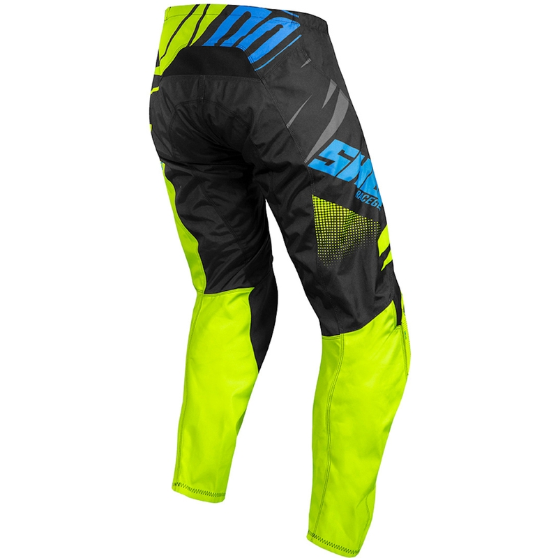 Dziecięce motocrossowe spodnie Shot Devo Ventury czarno-niebiesko-fluo żółte wyprzedaż