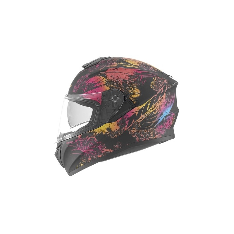 Integralny kask motocyklowy NOX N918 Kero czarno-różowy