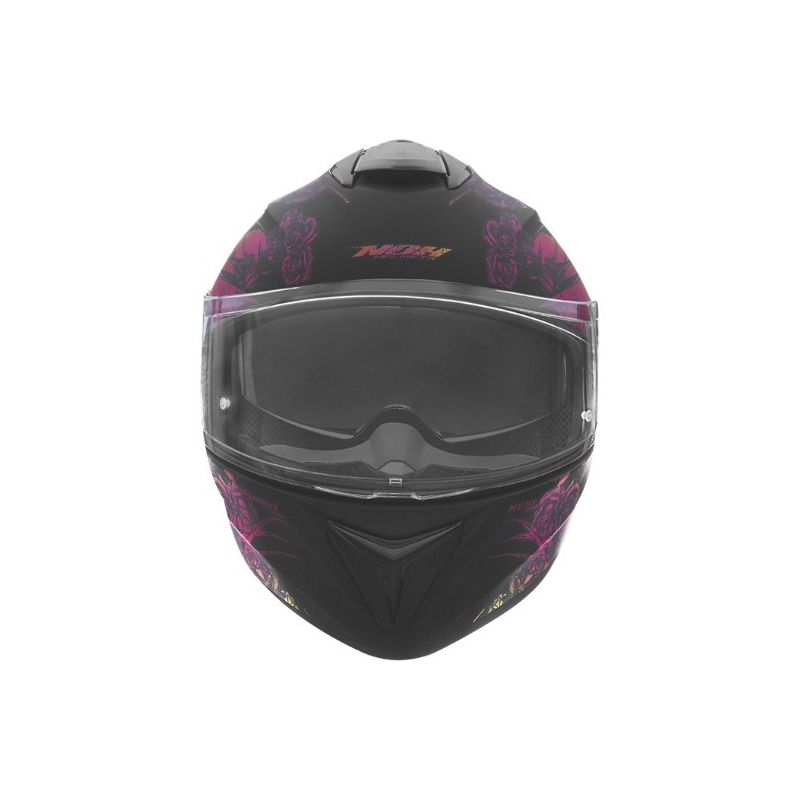 Integralny kask motocyklowy NOX N918 Kero czarno-różowy