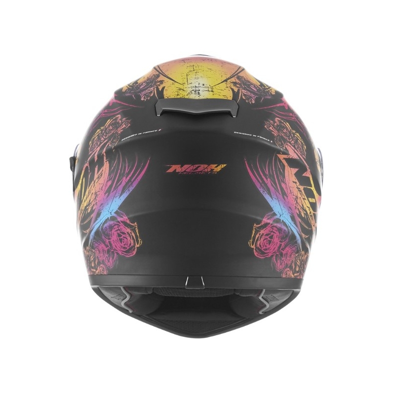 Integralny kask motocyklowy NOX N918 Kero czarno-różowy