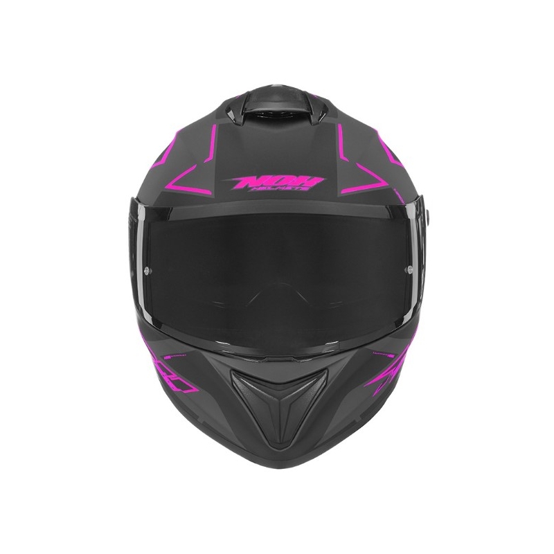 Integralny kask motocyklowy NOX N918 Hack czarno-różowy wyprzedaż