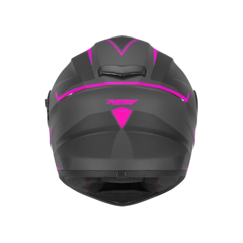 Integralny kask motocyklowy NOX N918 Hack czarno-różowy wyprzedaż