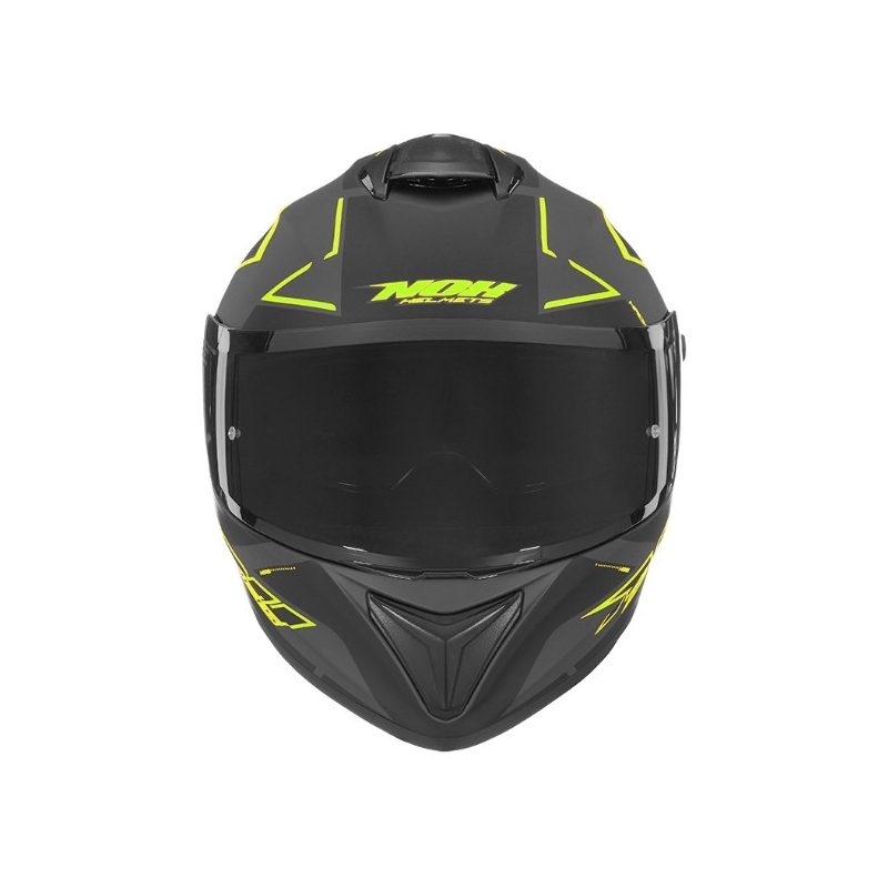 Integralny kask motocyklowy NOX N918 Hack czarno-fluo żółty wyprzedaż