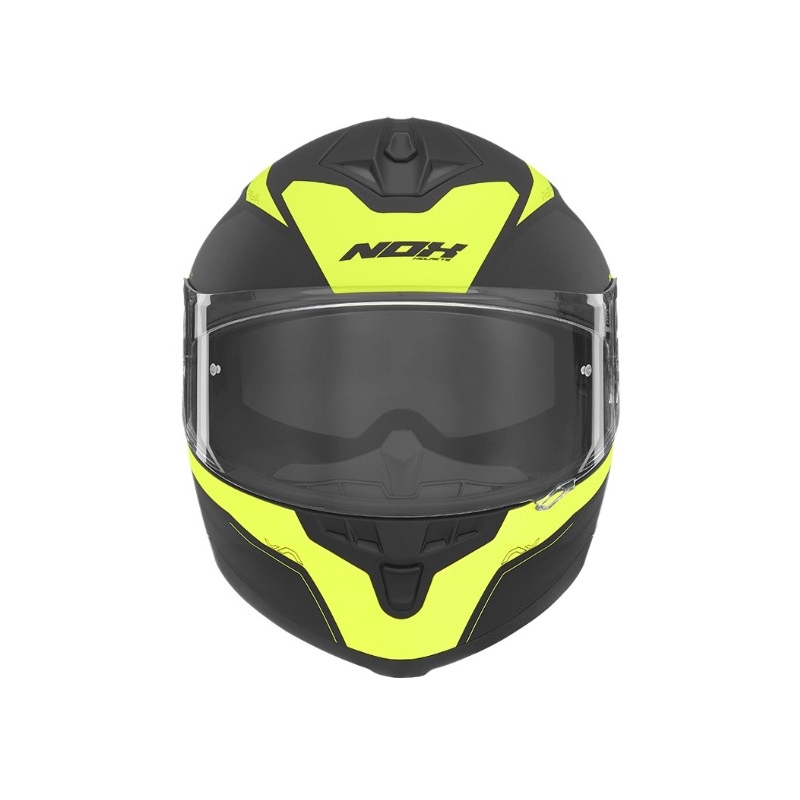 Integralny kask motocyklowy NOX N302 Shape czarno-żółty wyprzedaż