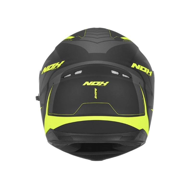 Integralny kask motocyklowy NOX N302 Shape czarno-żółty wyprzedaż