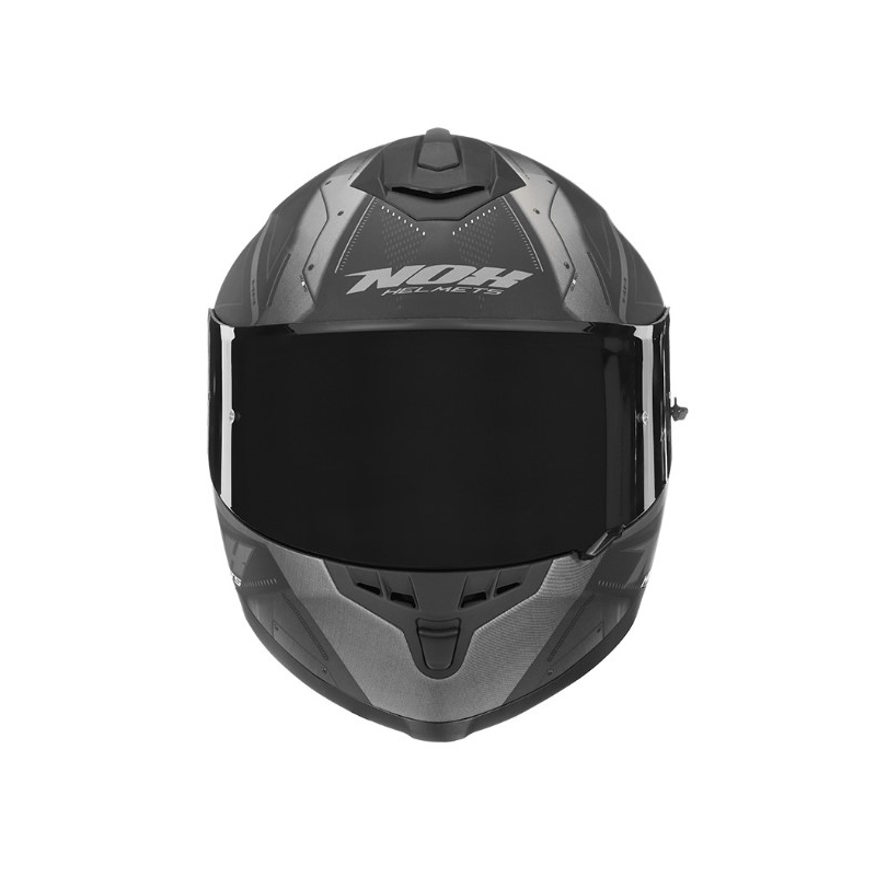 Integralny kask motocyklowy NOX N302S Guard czarno-srebrny wyprzedaż