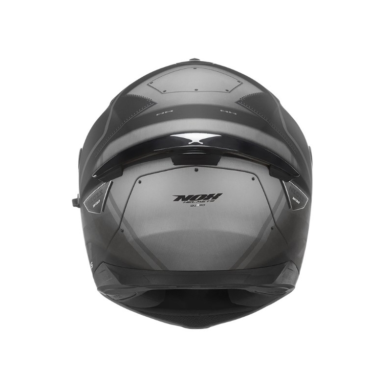 Integralny kask motocyklowy NOX N302S Guard czarno-srebrny wyprzedaż