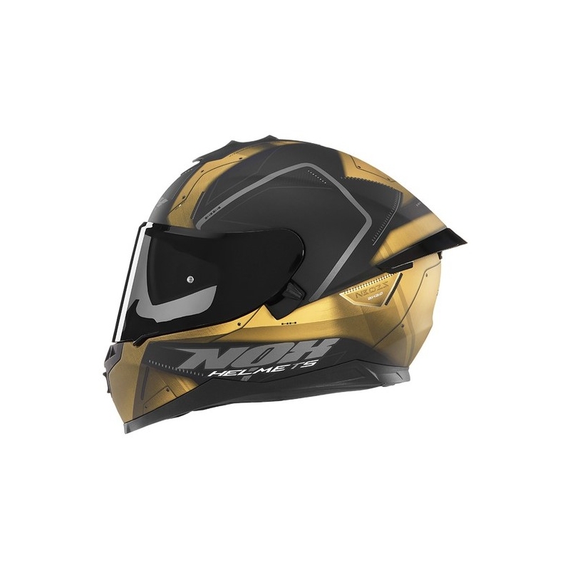 Integralny kask motocyklowy NOX N302S Guard czarno-złoty wyprzedaż
