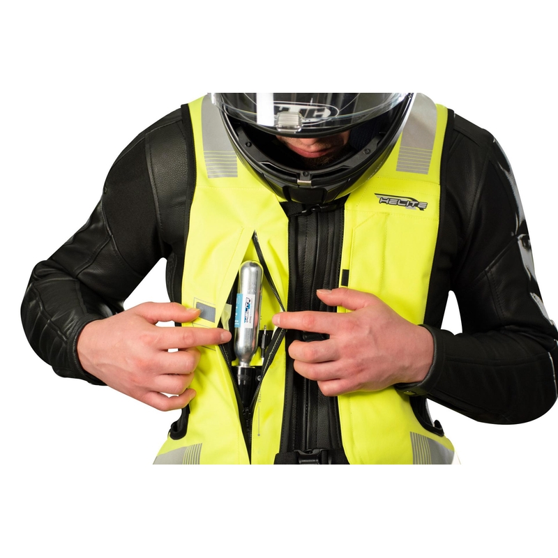 Kamizelka z elektroniczną poduszką powietrzną HELITE e-Turtle fluo yellow