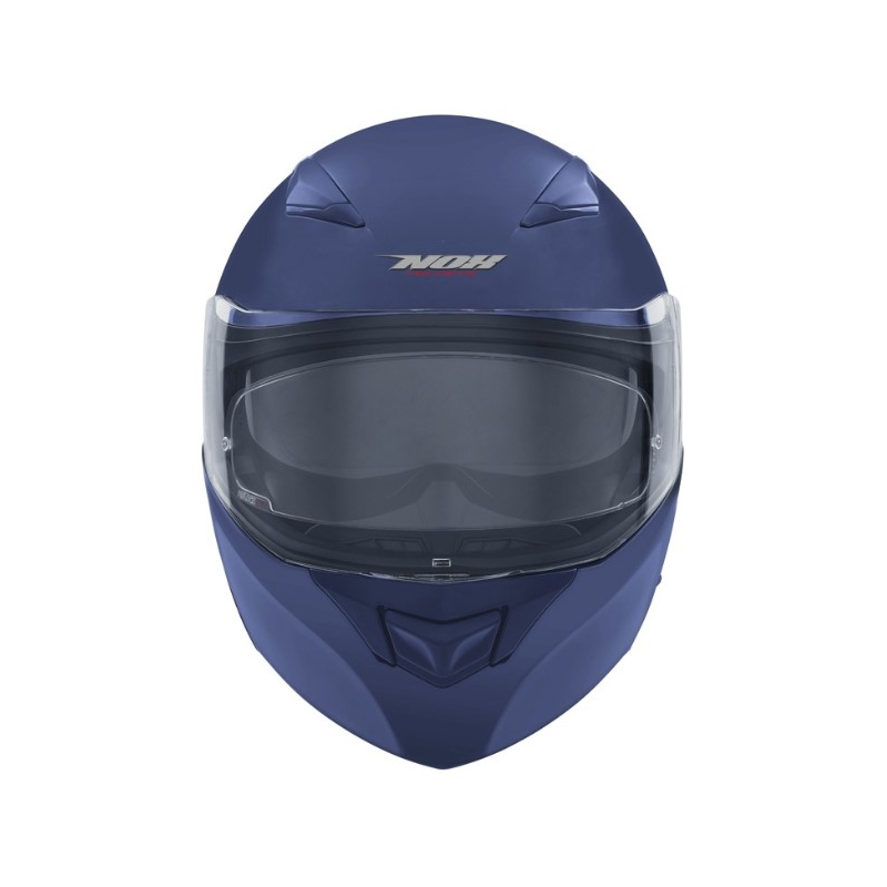 Szczękowy kask motocyklowy NOX N965 niebieski matowy