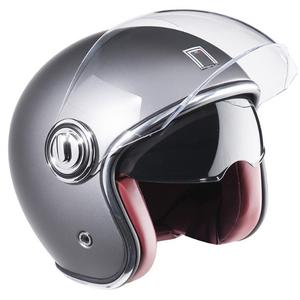 Kask Otwarty NOX PREMIUM Heritage Srebrny Matowy Wyprzedaż