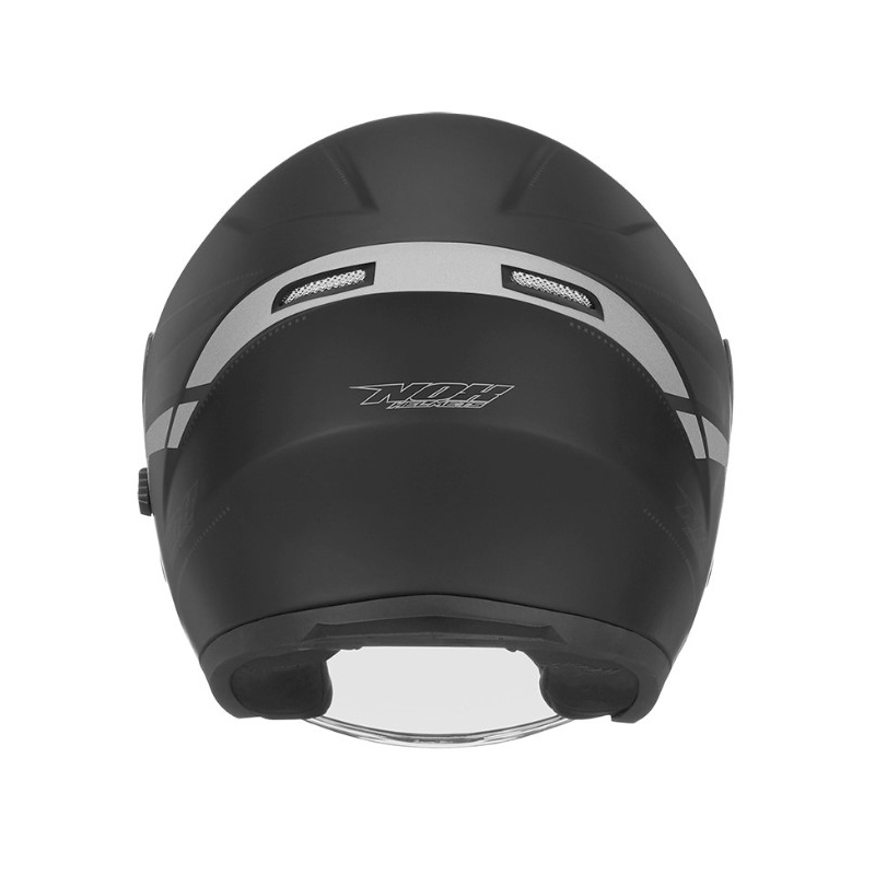 Otwarty kask motocyklowy NOX N127 Late czarno-srebrny wyprzedaż