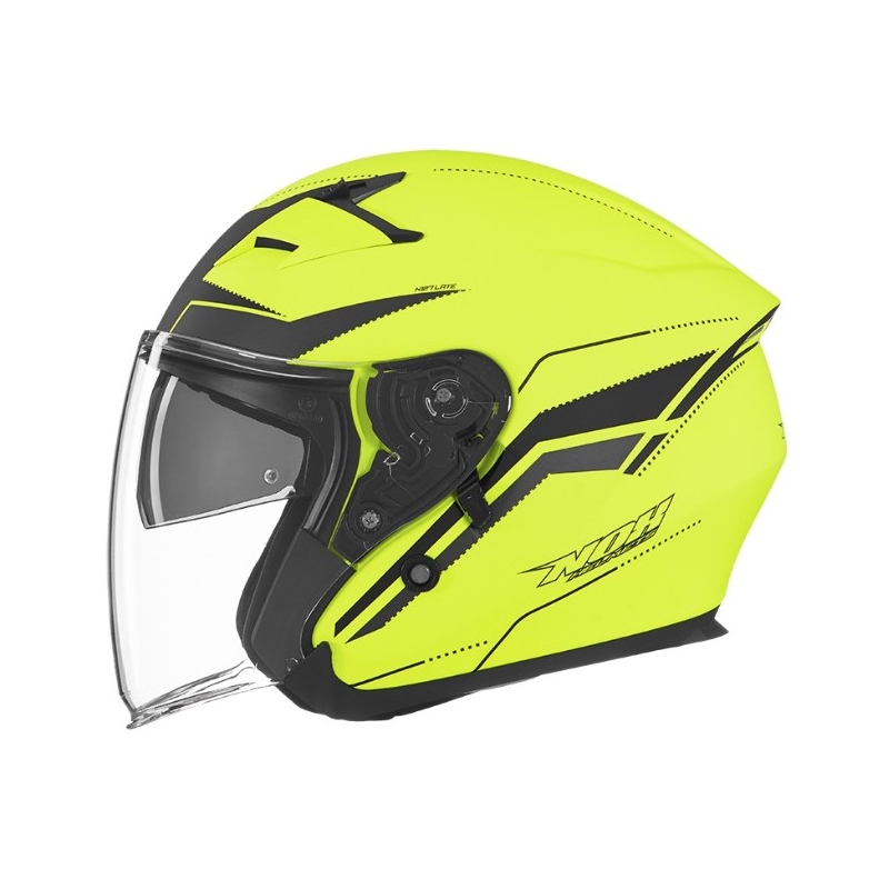 Otwarty kask motocyklowy NOX N127 Late żółty wyprzedaż