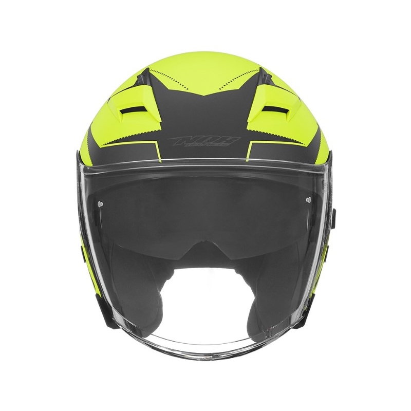 Otwarty kask motocyklowy NOX N127 Late żółty wyprzedaż