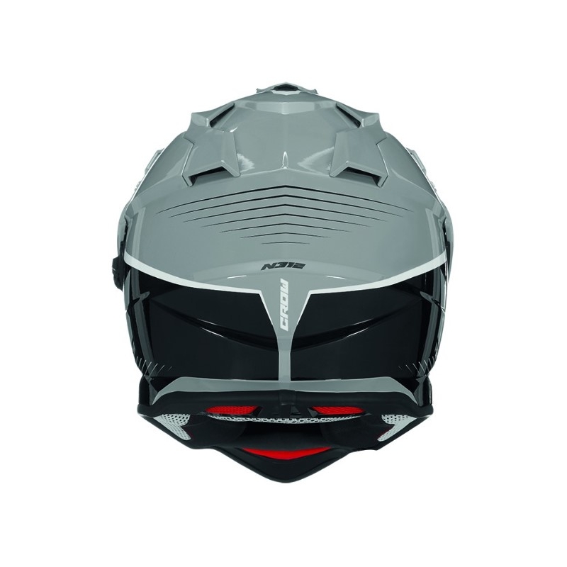 Enduro kask NOX N312 Crow czarno-szary wyprzedaż