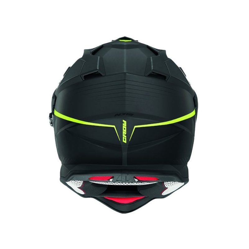 Enduro kask NOX N312 Crow czarno-fluo żółty wyprzedaż