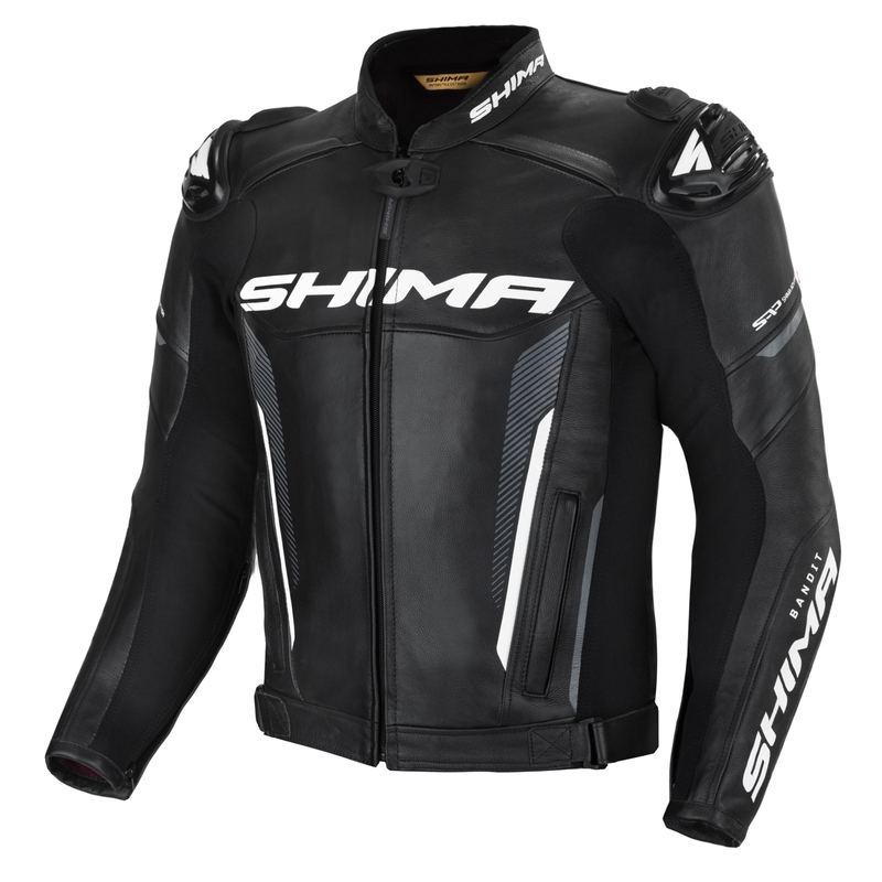 Skórzana kurtka motocyklowa Shima Bandit czarna wyprzedaż