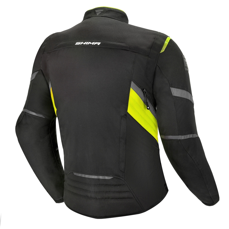 Kurtka motocyklowa Shima Rush czarno-fluo żółta wyprzedaż