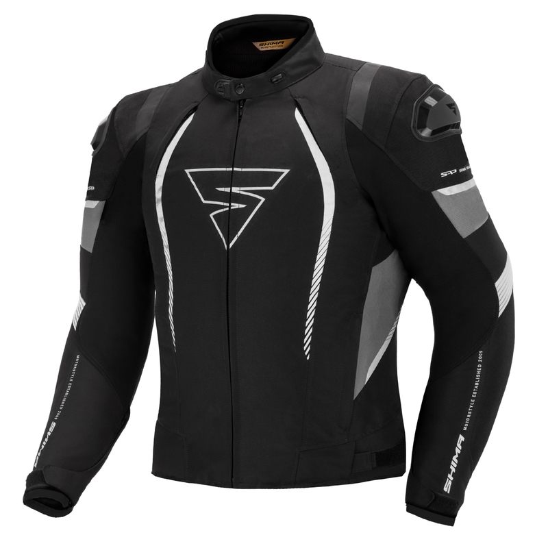 Kurtka motocyklowa Shima Solid Pro czarno-szara wyprzedaż