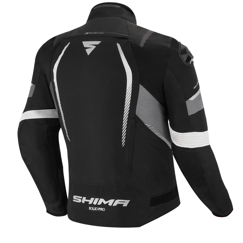Kurtka motocyklowa Shima Solid Pro czarno-szara wyprzedaż