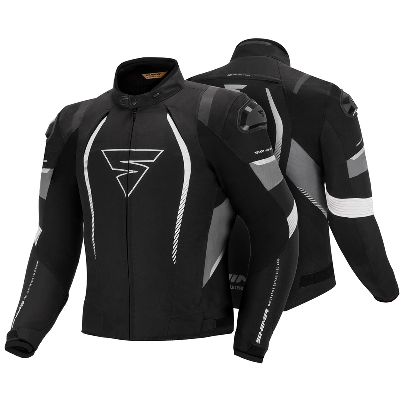 Kurtka motocyklowa Shima Solid Pro czarno-szara wyprzedaż