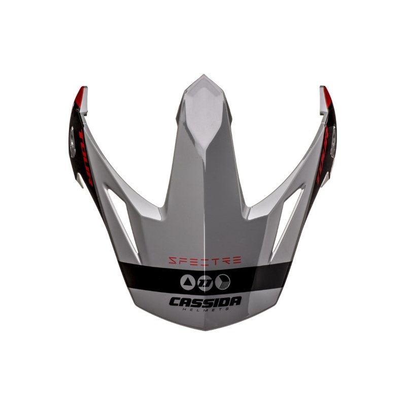 Cassida Tour 1.1 Spectre wizjer do kasku czarny-szary-czerwony