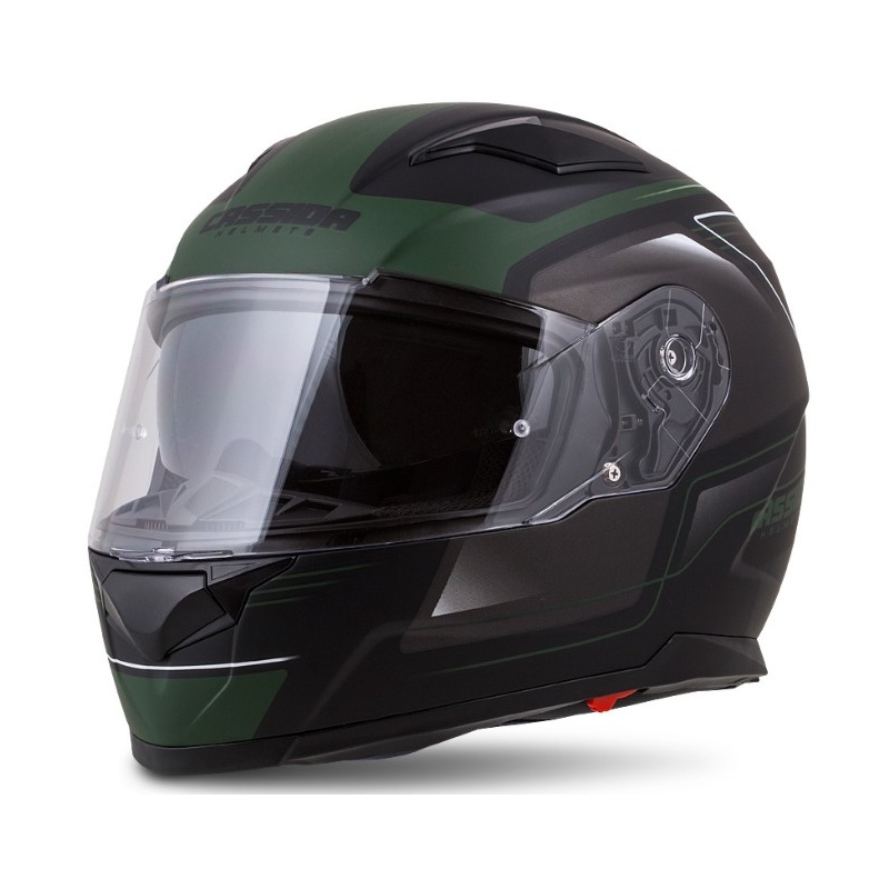 Integralny kask motocyklowy Cassida Apex Fusion czarno-army zielony wyprzedaż