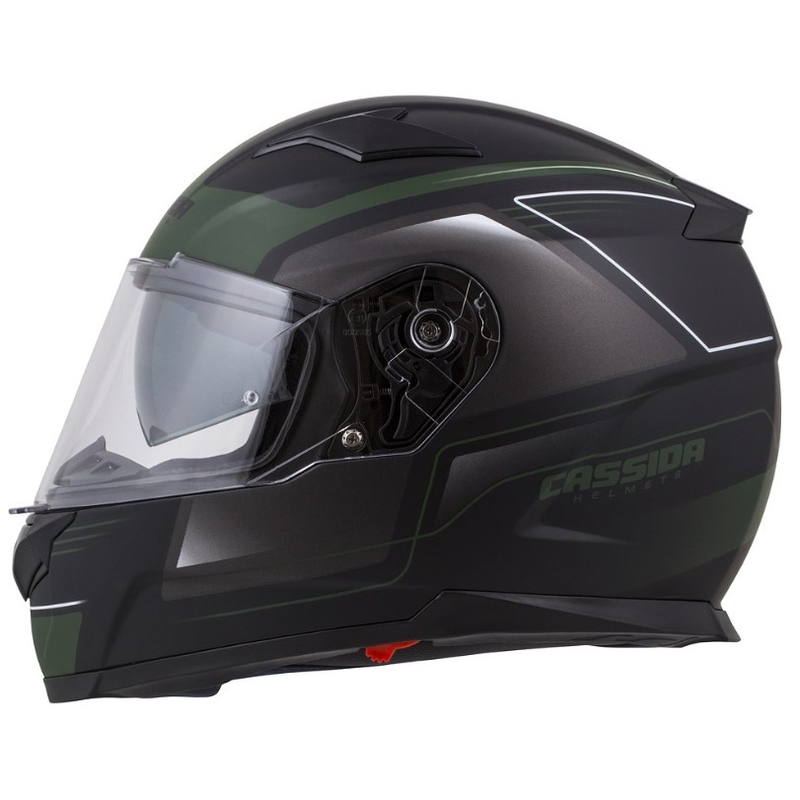 Integralny kask motocyklowy Cassida Apex Fusion czarno-army zielony wyprzedaż