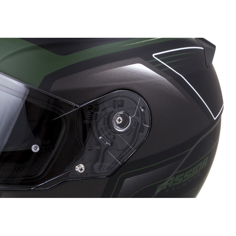 Integralny kask motocyklowy Cassida Apex Fusion czarno-army zielony wyprzedaż