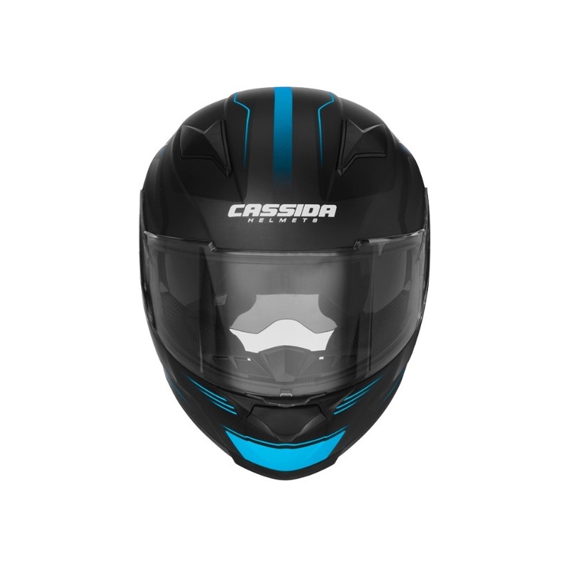 Integralny kask motocyklowy Cassida Apex Fusion czarno-niebieski