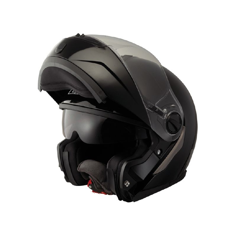 Pochylanie kasku na motocyklu LS2 jazdy Czarnego
