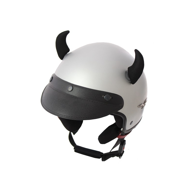 Uszy na kask Rogi czarne