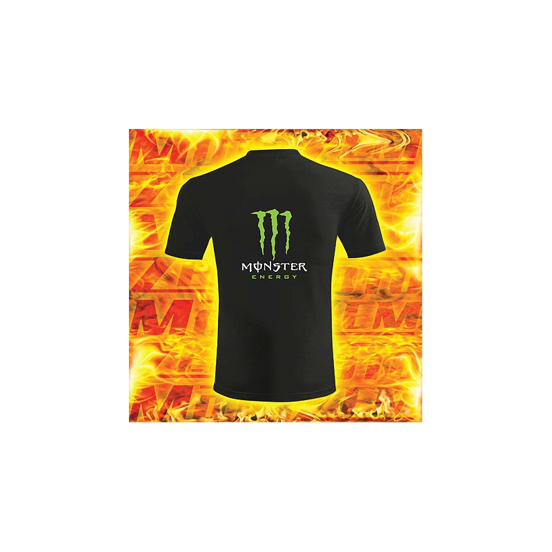T-shirt z motywem Monster Energy czerni