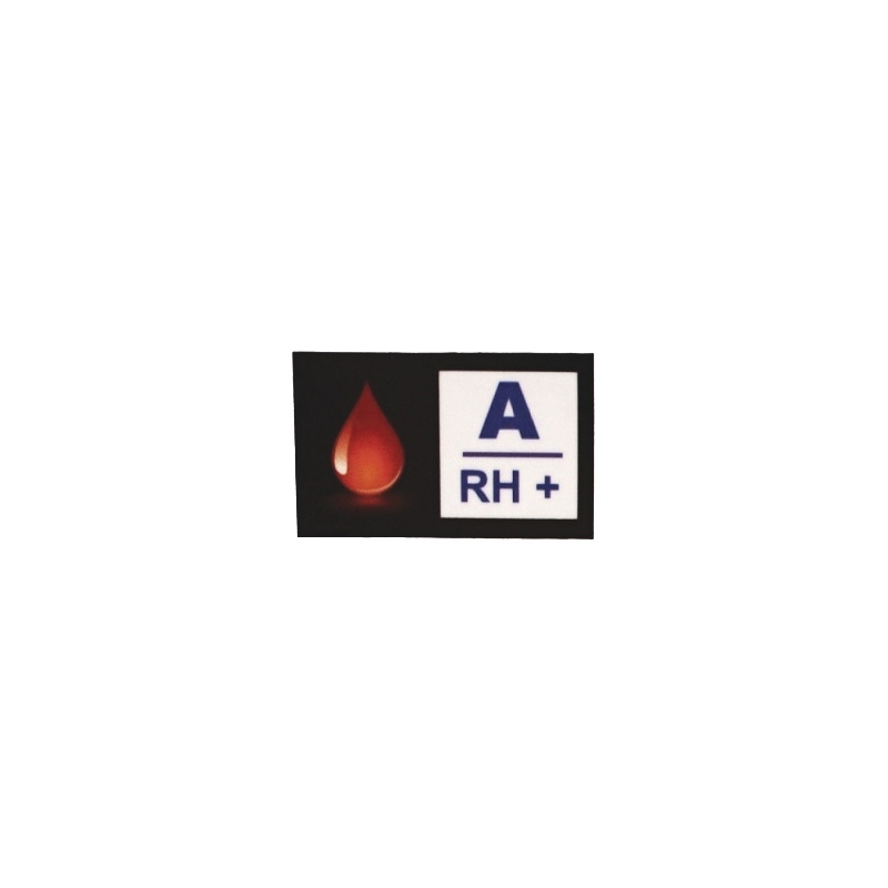 Naklejka z grupą krwi A RH+